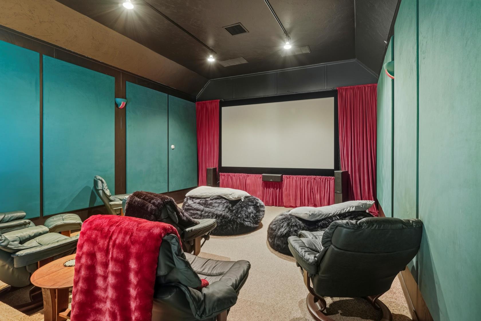 Theater room above the barn